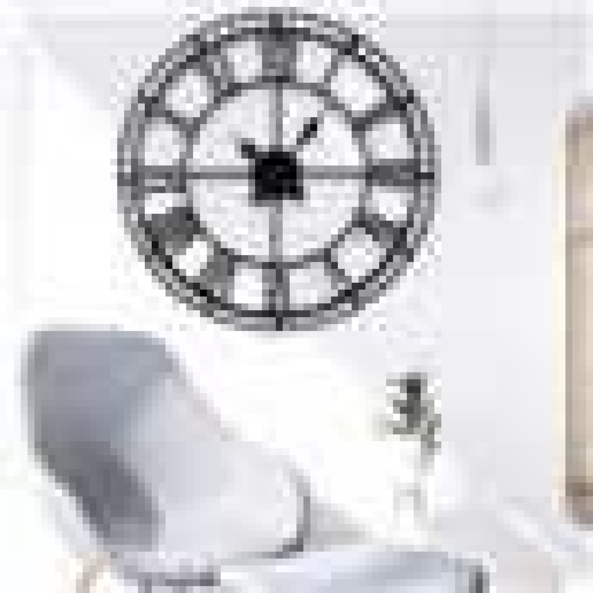 88CM ROMAN METAL CLOCK