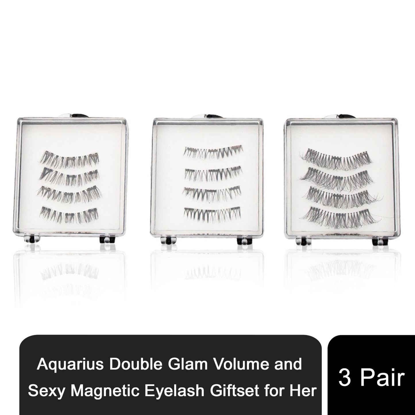 Magnetic Eyelash Giftset for Her, 3 Pair